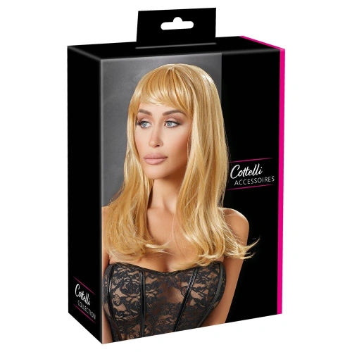 Nina - Wig - long blond hair with bangs Cottelli 45 cm [3]