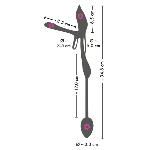Rechargeable multifunctional toy for couples with remote control Couples Choice Multi Function [9]