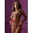 Daring Roses Strappy Teddy Harness Body with Chest Stickers [5]