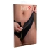 Daring Wet Look black thong with zipper [6]