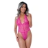 Dilyana- Daring Heart Lace erotic bodysuit pink
