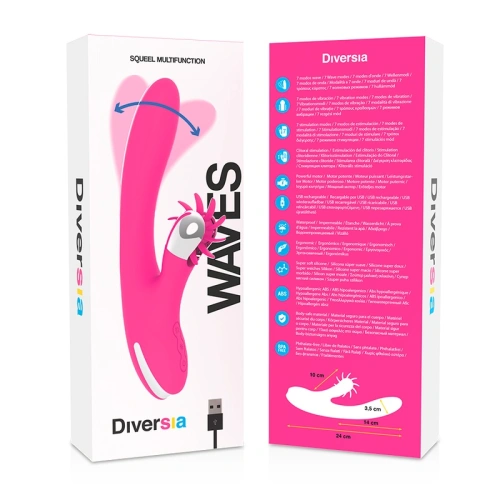 Diversia Wave multifunctional vibrator with "Come here" movements [8]