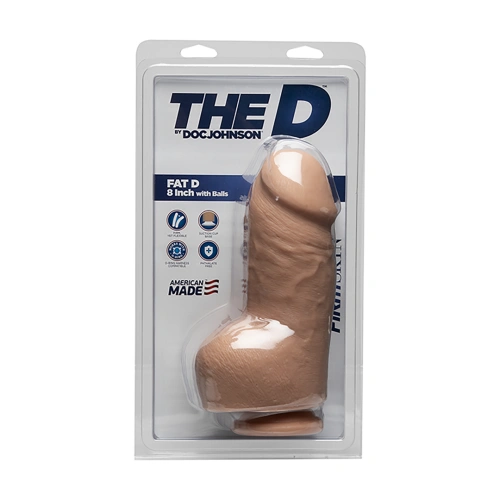 Nina - a thick realistic dildo with testicles DOC Johnson Fat D [1]