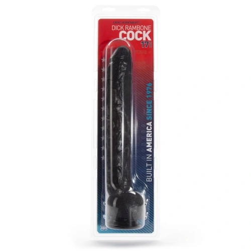Big realistic dildo Dick Rambone black 34 cm [5]