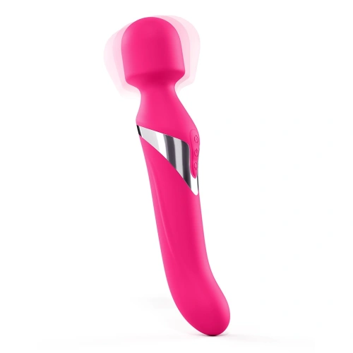 Powerful rechargeable massager with two motors Dorcel Dual Orgasm pink [4]