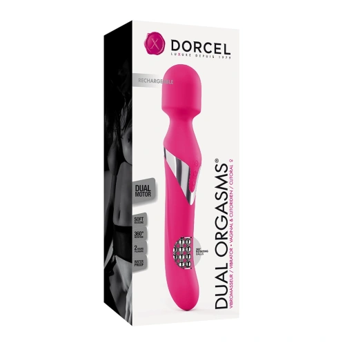 Powerful rechargeable massager with two motors Dorcel Dual Orgasm pink [5]