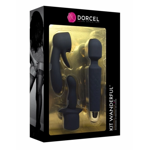 Dorcel Wanderful Power Massager Set with Tips [8]