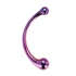 Curved Wand multi-colored glass stimulator with two ends