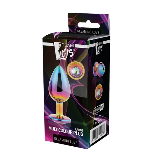 Multicolor metal anal dilator with crystal L [5]