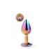 Multicolor metal anal dilator with crystal M