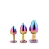 Set of 3 pcs. metal butt plugs with crystal Gleaming Love [1]
