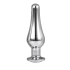 Metal anal dilator in silver with crystal Gleaming Love L [1]