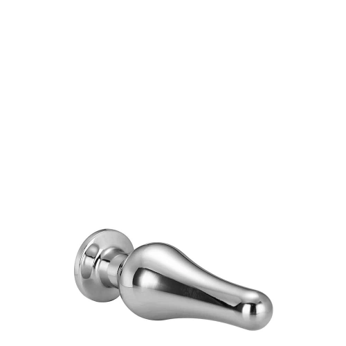 Metal anal dilator in silver color with crystal M [3]