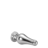 Metal anal dilator in silver color with crystal M [3]