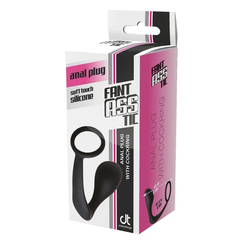 Dilyana- Silicone anal dilator with penis ring Fantasstic [7]