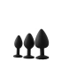 Set of 3 silicone anal dilators with FantAsstic crystal [1]