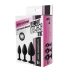 Set of 3 silicone anal dilators with FantAsstic crystal [5]