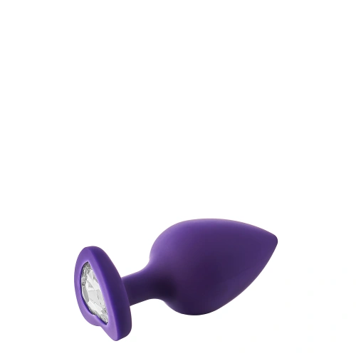 Set of 3 pcs. Flirts purple heart silicone anal dilators [8]