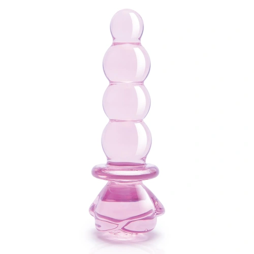 Dilyana- Glass anal dilator Rosebud Beaded Plug [1]