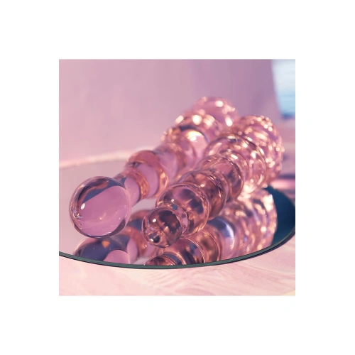Dilyana- Glass anal dilator Rosebud Beaded Plug [10]
