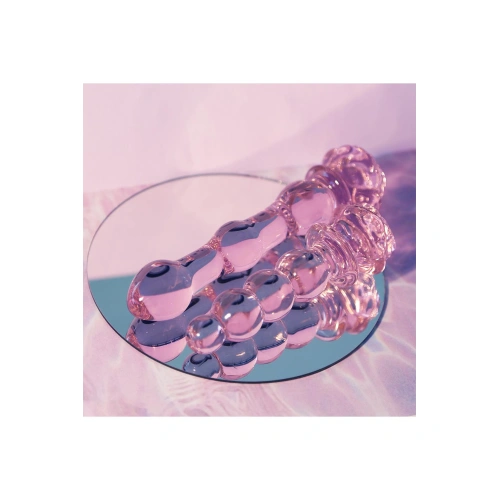 Dilyana- Glass anal dilator Rosebud Beaded Plug [12]