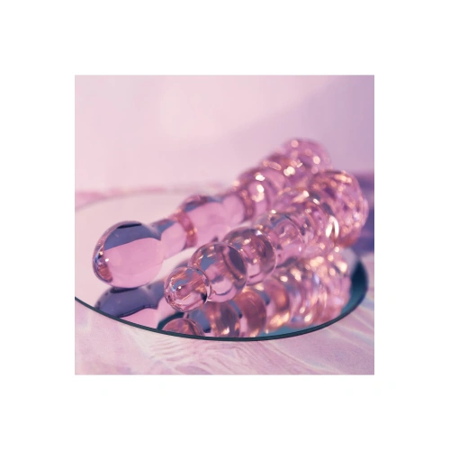 Dilyana- Glass anal dilator Rosebud Beaded Plug [9]
