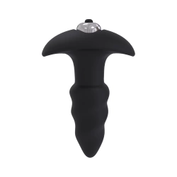 Love Arrow Silicone Vibrating Anal Dilator Black