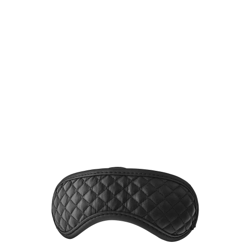 Blaze Diamond black eco leather luxury eye mask [1]
