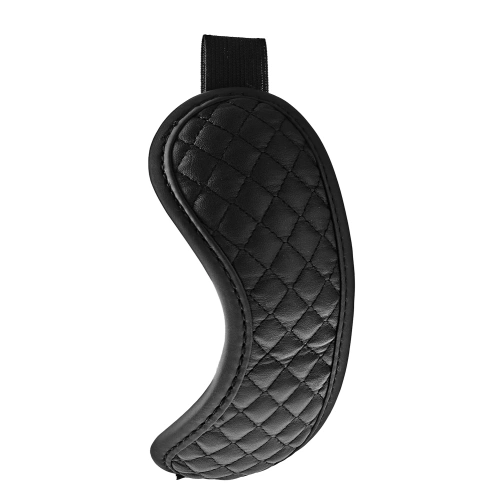 Blaze Diamond black eco leather luxury eye mask [3]