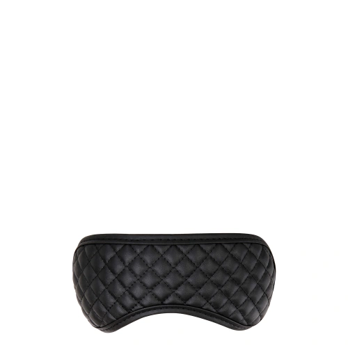 Blaze Diamond black eco leather luxury eye mask [8]