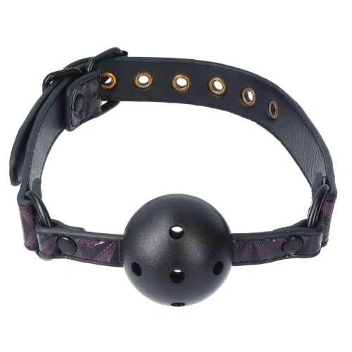 Blaze Purple Deluxe Breathing Mouth Ball Gag [2]