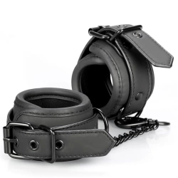 Luxurious and stylish BDSM handcuffs Blaze black
