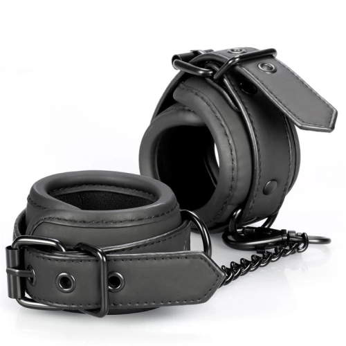 Luxurious and stylish BDSM handcuffs Blaze black