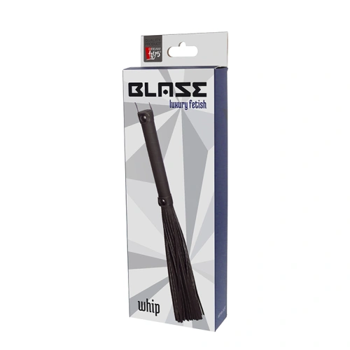 Blaze Luxury Fetish Flogging Whip Black [1]