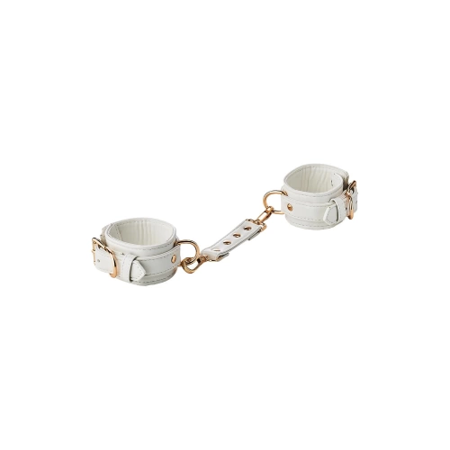 OK Nina - Blaze Elite Eco Leather Luxury Handcuffs White [6]