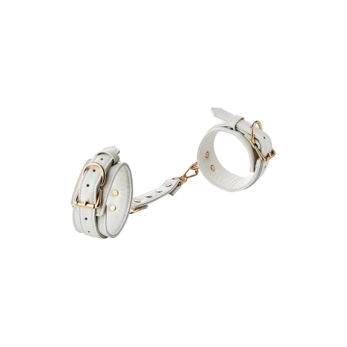 OK Nina - Blaze Elite Eco Leather Luxury Handcuffs White [8]