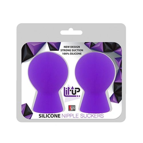 Lit Up Vacuum Nipple Suckers Purple [1]