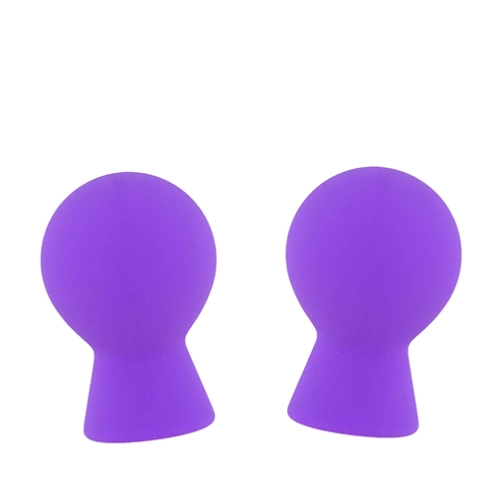 Lit Up Vacuum Nipple Suckers Purple