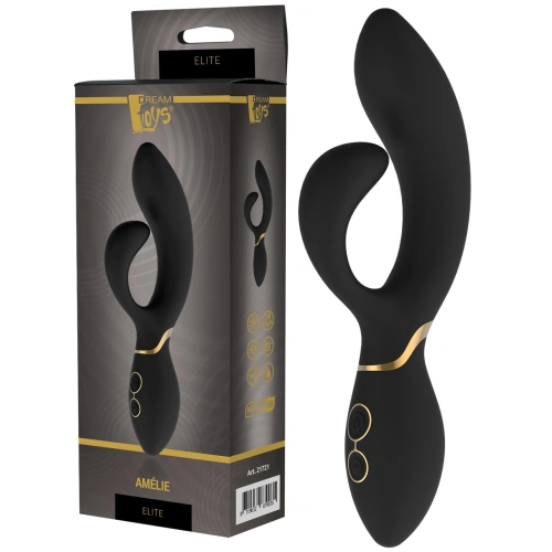 ​Flexible rechargeable G-spot rabbit vibrator made of silicone Amelie [3]