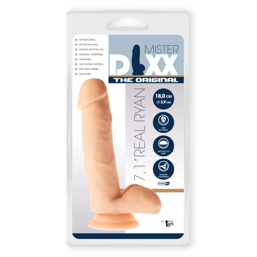 Realistic dildo with testicles and vacuum base Real Ryan [6]