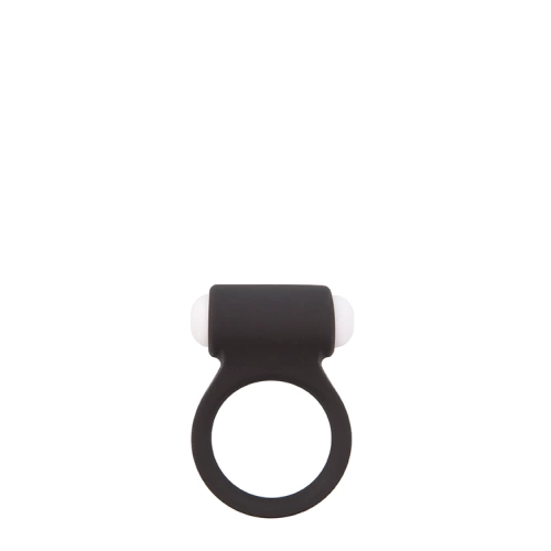 Vibrating cock ring made of silicone Lit-Up black