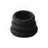 **Dilyana- Set of 3 pcs. Ram Rod silicone penis rings black [7]