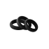 **Dilyana- Set of 3 pcs. Ram Rod silicone penis rings black
