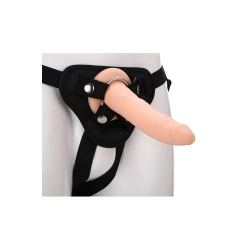 Strapon belt with realistic dildo made of Real Stuff silicone