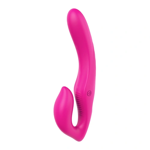 Strapless strap-on with rechargeable vibrating dildo and wireless remote [3]