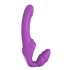 Powerful strapless strap-on rechargeable vibrating dildo Double Dipper purple [1]