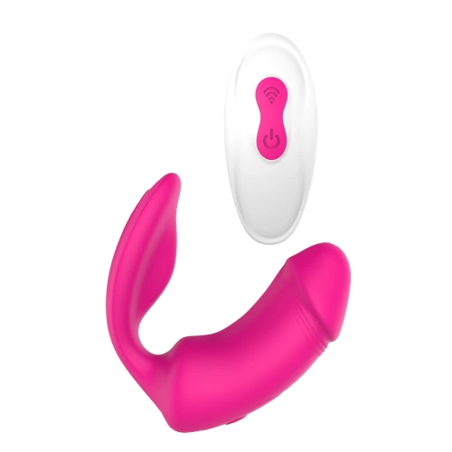 Duo Pleaser rechargeable silicone stimulator with remote