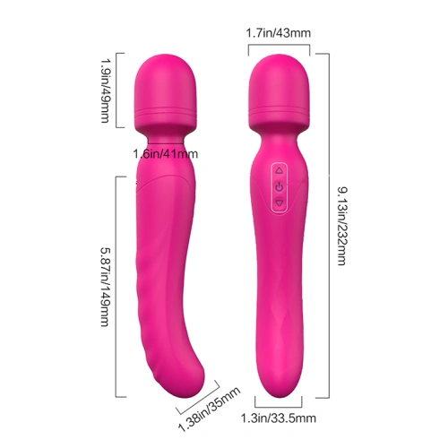 Massager with 2 vibrating ends and Heating Bodywand heating [12]