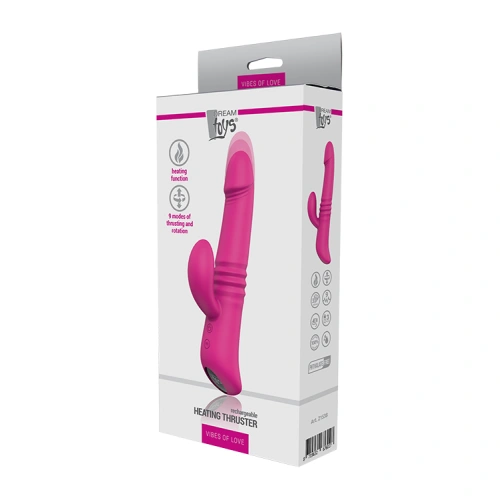 **The "bunny" is slightly different from the one in the pictures and the box, it has cat ears and a nose - Nina - Rechargeable rabbit vibrator with thrusts rotation and heating Heating Thruster [2]