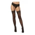 Stylish 7/8 socks with lace Softline 5514 black [1]